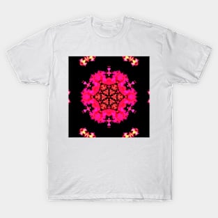 Psychedelic Hippie Pink and Black T-Shirt